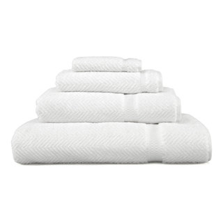 MADISON PARK SIGNATURE Cotton 6 Piece Bath Towel Set with Charcoal  MPS73-454