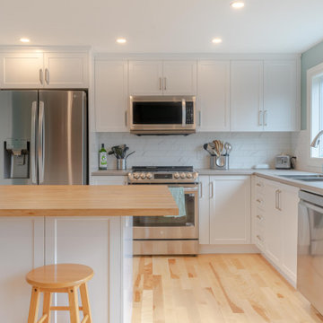 Modern kitchen & Bath renovation | Habermehl Contracting