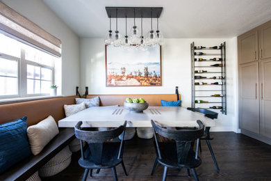 Dining room - modern dining room idea in Denver