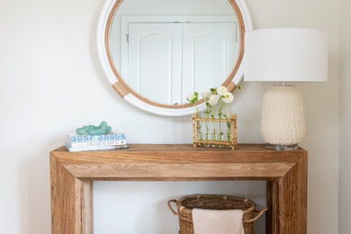 Inspiration for a coastal entryway remodel in New York