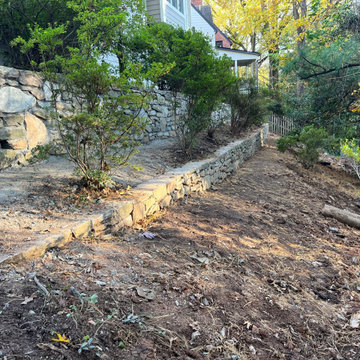 Dry Stack Field Stone Retaining Walls in Sligo Creek Park, Silver Spring MD
