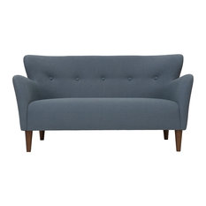 50 Most Por Midcentury Sofas For 2018 Houzz Uk Iqrup Ritz Uk Peggy Wingback 2 Seater Sofa Dark Blue