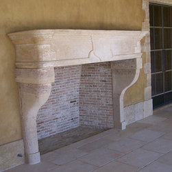 Firebox Stone inserts Herringbone & More (Mediterranean Style) - Indoor Fireplaces