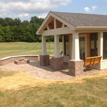 Fort Wayne Detached Porch and Belgard Paver Patio