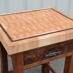 End Grain Butcher Block Island - Kitchen Islands And Kitchen Carts