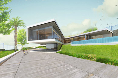 Ejemplo de diseño residencial moderno grande