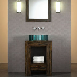 Xylem Essence Striped Ebony Bathroom Vanity - Bathroom Vanities And Sink Consoles