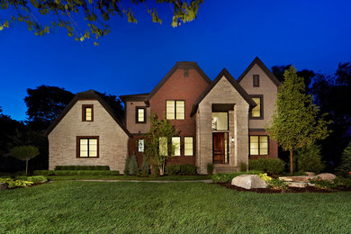 Example of a trendy exterior home design in Detroit