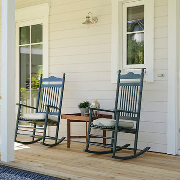 Kleines amerikanisches Holzhaus mit großer Wirkung