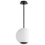 Oxygen Lighting - Terra 12" Opal Pendant, Black - Stylish and bold. Make an illuminating statement with this fixture. An ideal lighting fixture for your home.