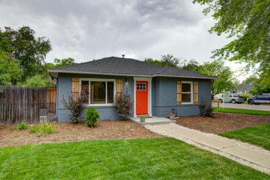 Inspiration for a 1950s exterior home remodel in Denver