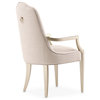 Malibu Crest Dining Arm Chair - Frosted Linen/Chardonnay