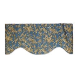Priority Home and Design - P Kaufmann Monkey Jungle Steel Blue Valance - Valances