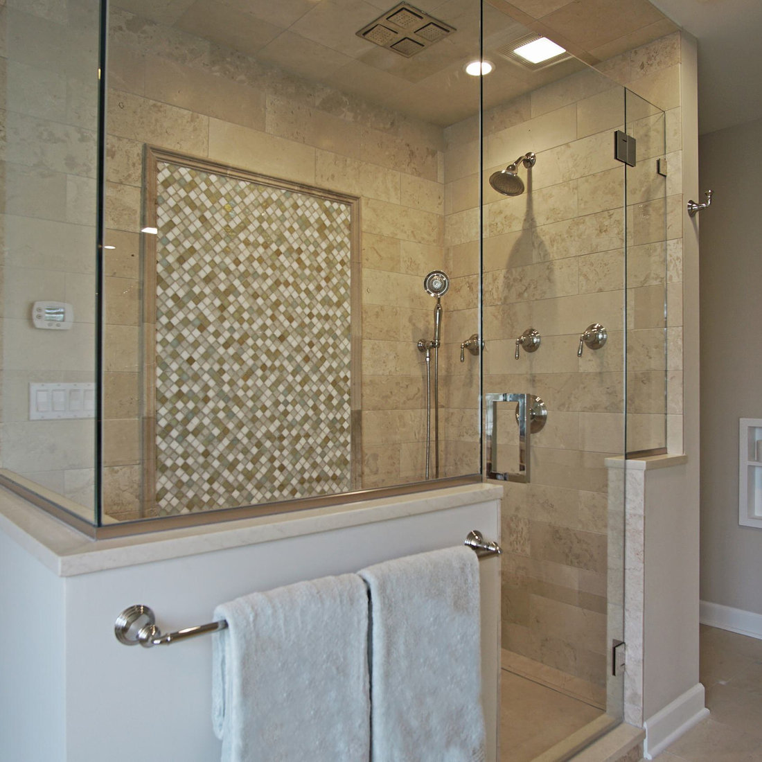 Large Transitional Master Bathroom in Palatine