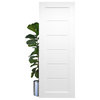 Kissimmee White Glazed Light Door Slab, 24"x80"