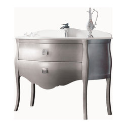 Macral Paris 44" 3/4 Bathroom Vanity. Silver. - Bathroom Vanities And Sink Consoles