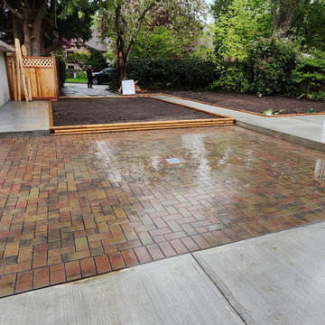 Backyard Paving Patio and Children’s Play Area – Kerrisdale Vancouver Renovation