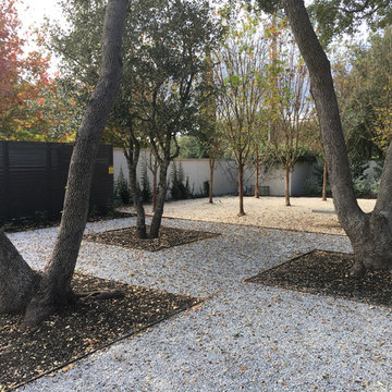 Tree beds at Westlake Residence