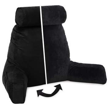 Husband Pillow, Aspen Edition Stable Black Big Support Bed Backrest Pillow