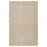 Jaipur Living - Vesper Geometric Area Rug, Bronze/Blue, 9'x12'6" - Intricate designs and fresh colorways define the updated traditional style of the Solene collection. The Vesper design features an intricate tile pattern in warm hues of bronze, blue, cream, turquoise, and gold. This inviting area rug incorporates cream fringe for an authentic feel. The polyester fibers easily withstand high traffic areas, kids, and pets while maintaining style and a soft hand.