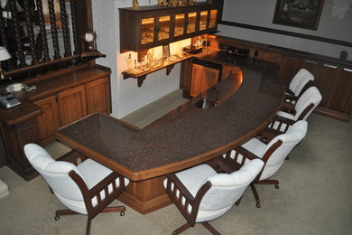 Example of a classic wine cellar design in Detroit