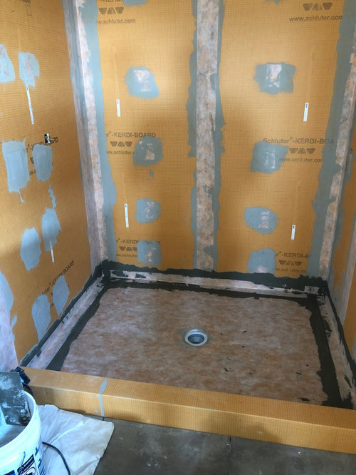 New construction shower
