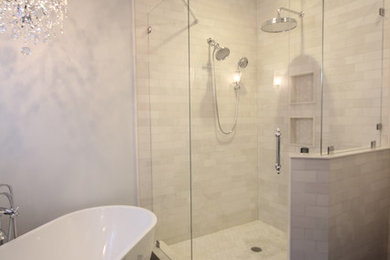 Bathroom - modern bathroom idea in Raleigh
