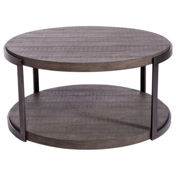 Modern View Round Cocktail Table