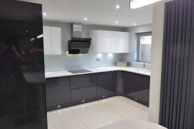 Glossy Contrasting Kitchen