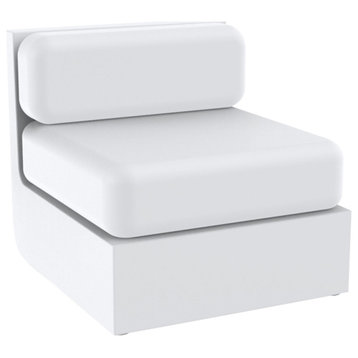 Ulm Sectional Sofa Armless White