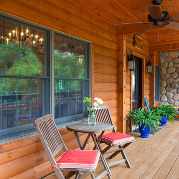 Lake Living Modified Alpine Log Home