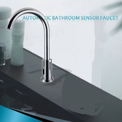 Long Neck Motion Sensor Kitchen and Bathroom Faucet - Kitchen Sink Accessories