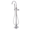 Speakman Free Standing Roman Tub Faucet With Cross Handle, Polished Chrome