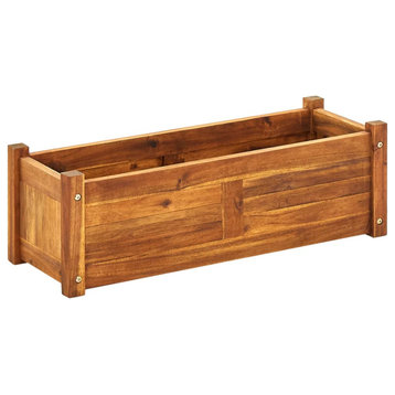 vidaXL Raised Garden Bed Raised Flower Bed Raised Garden Box Solid Acacia Wood