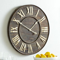 Distressed European Wall Clock - Wall Clocks