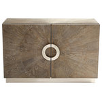 Cyan Design - Cyan 10227 Cabinet Weathered Oak And Stainless Steel - Volonte Cabinet