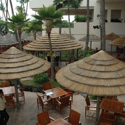 Natural Reed Thatch Umbrella - Outdoor dining - Outdoor Umbrellas