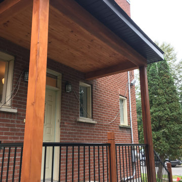 Roof on top of existing porch!