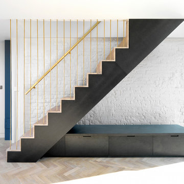 Oak Engineered Premier Grade Parquet with solid oak staircase