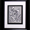 Jean Dubuffet LITHOGRAPH Limited EDITION - 1973 Abstract Forms w/Custom Frame