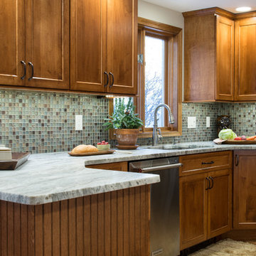 Traditional Maple Cabinets with Ginger Finish