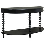Elk Home - Elk Home 7119508 Modern America, 60" Demilune Spin Table, Multi-Color - This demilune table features eye-pleasing spindlesModern America 60 In Grain De Bois Noir *UL Approved: YES Energy Star Qualified: n/a ADA Certified: n/a  *Number of Lights:   *Bulb Included:No *Bulb Type:No *Finish Type:Grain De Bois Noir