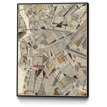 "Modern Map of Brooklyn" CF Print, 16"x20"
