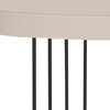 Safavieh Kelly Mid-Century Scandinavian Lacquer Side Table, Taupe/Black