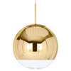 Mirror Ball Pendant Lamp, Gold, Medium