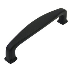 Cosmas - Cosmas 4390FB Flat Black 3-1/2&rdquo; CTC Cabinet Pull [25-PACK] - Cabinet And Drawer Handle Pulls