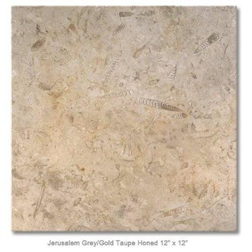 Jerusalem Gray/Gold Honed 12"x12"x1/2"