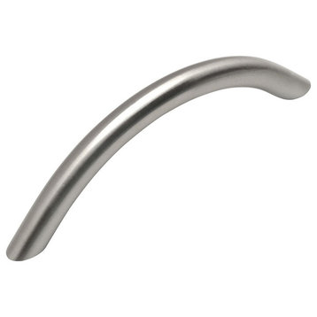 Arch Bow Cabinet Bar Pull, Satin Nickel, Set of 10