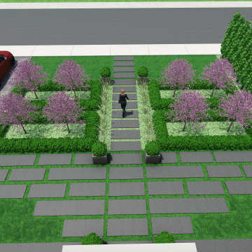 Rosedale Modern Formal Front Yard
