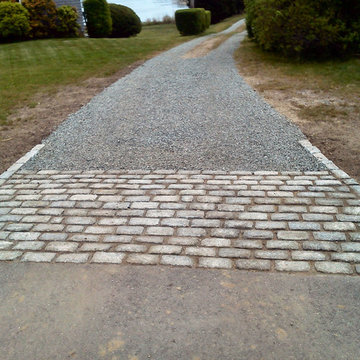Cobblestone apron